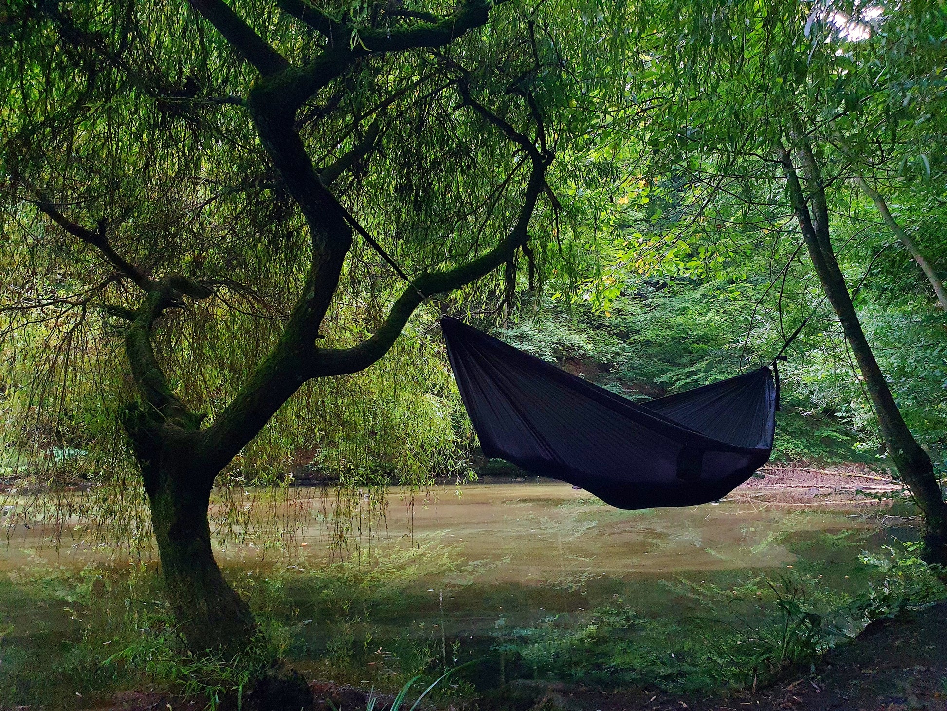 This Ultralight hammock is perfect for relaxing due to its large size!