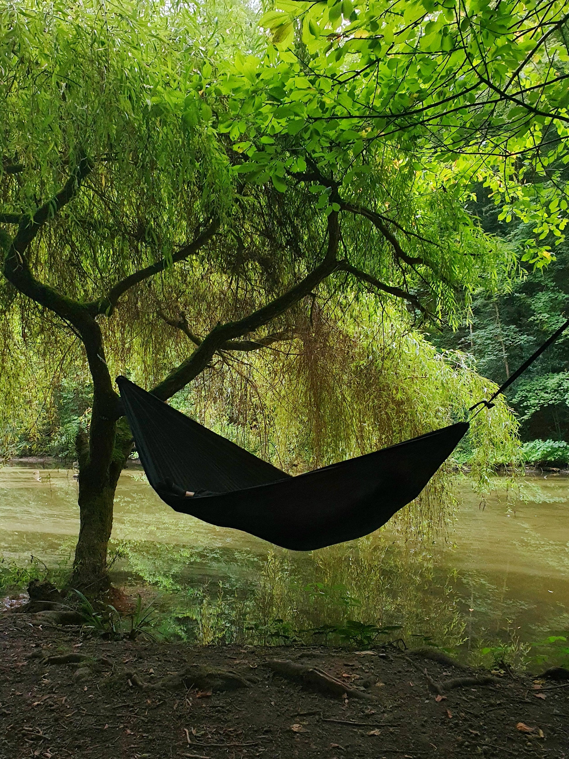 This Ultralight hammock is perfect for relaxing due to its large size!